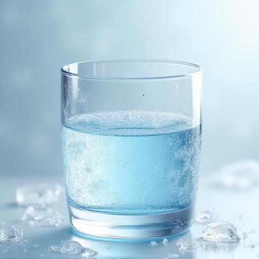 凍結した湖面を思わせるガラスタンブラー